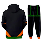 Unisex My Hero Academia Hoodie Pants Set Bakugou Katsuki Cosplay Costume 3D Print Sweatshirt Outfits - INSWEAR